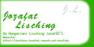 jozafat lisching business card